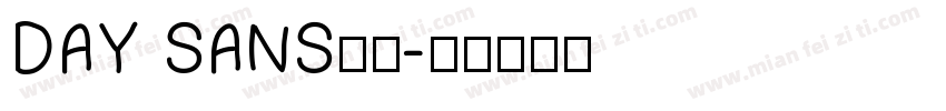 DAY SANS字体字体转换